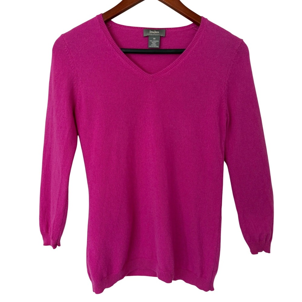 Neiman Marcus Pink Cashmere Sweater Women's Size XS
